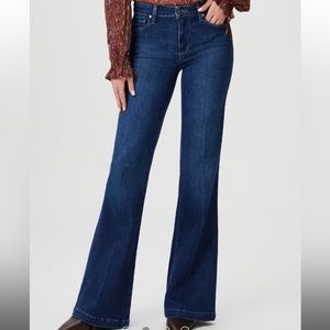 PAIGE Genevieve Flare Dark Wash Jeans Size 24